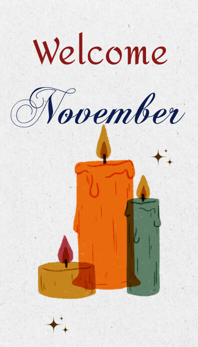 Welcom November Business Card template