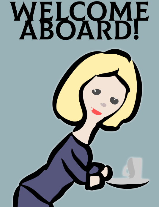 Welcome Aboard Editable Welcome aboard Template | PosterMyWall