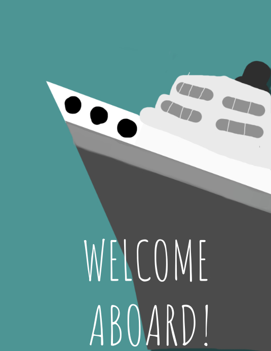 welcome aboard Template | PosterMyWall