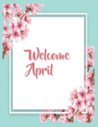 welcome April Flyer (US-Letter) template