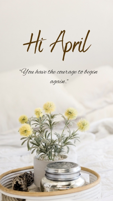 Welcome April Template | PosterMyWall