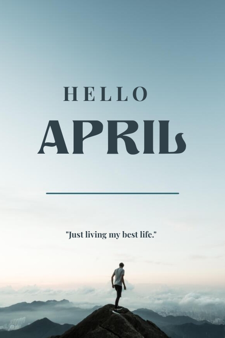 Welcome April / Hello April Template | PosterMyWall