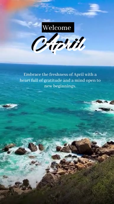 April Video Welcome April Video Template | PosterMyWall