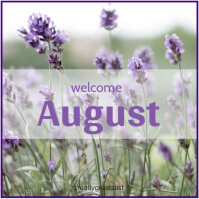 Welcome August Album Cover template