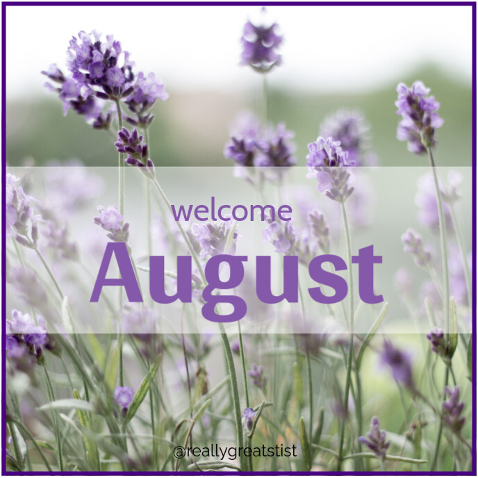 Welcome August 专辑封面 template