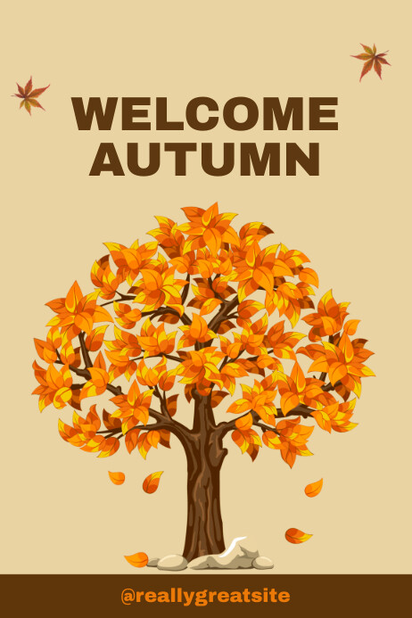 Welcome Autumn Template | PosterMyWall