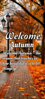 Welcome autumn Snapchat Geofilter template