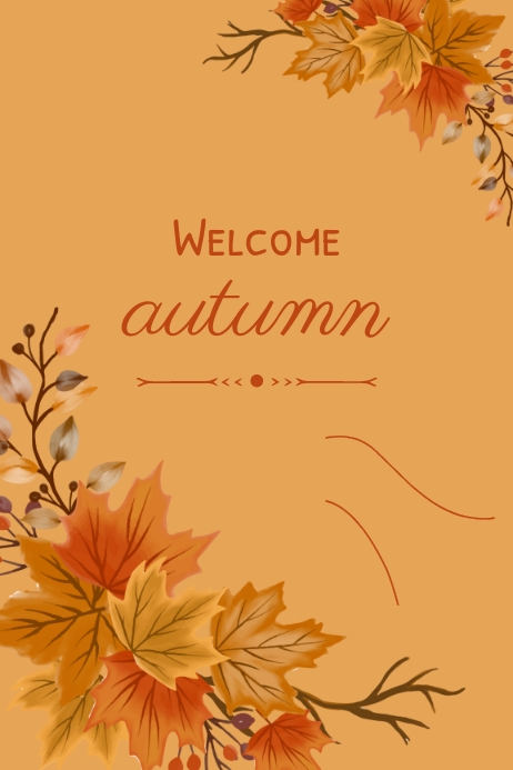 welcome autumn Template | PosterMyWall