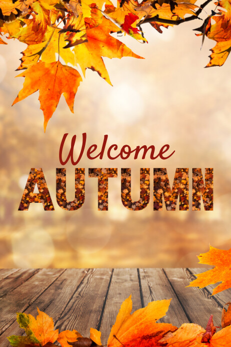 Welcome Autumn Template | PosterMyWall