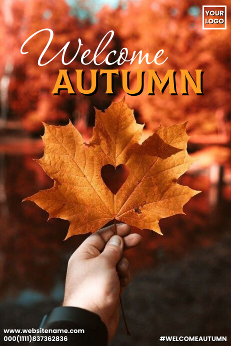 Welcome autumn templete Template | PosterMyWall