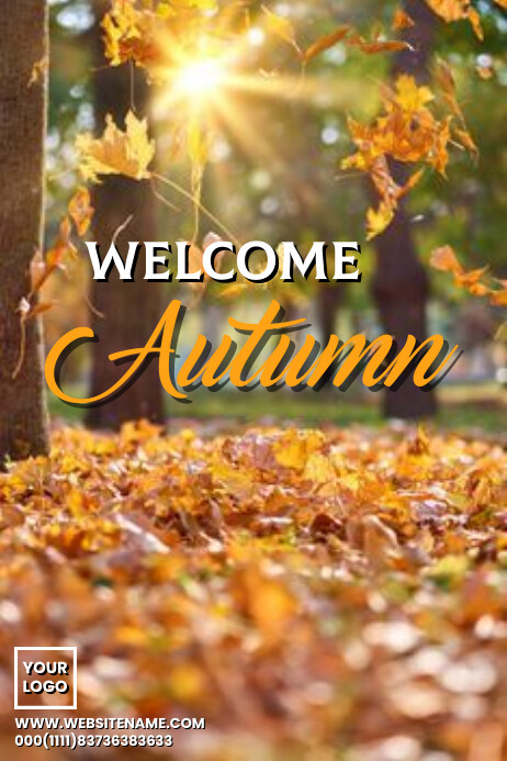 Welcome autumn templete Template | PosterMyWall