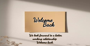 Welcome back Facebook 共享图片 template
