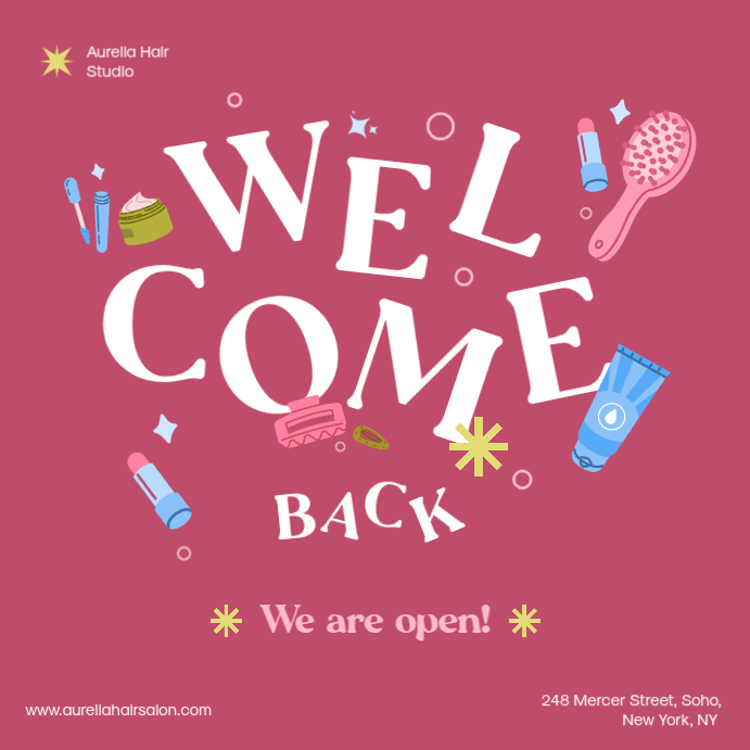 Welcome back square image Template | PosterMyWall
