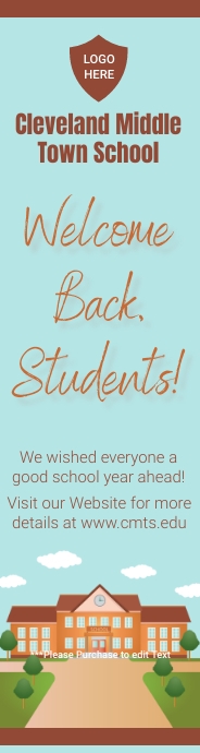 welcome back to school (2) Szeroki transparent pionowy template