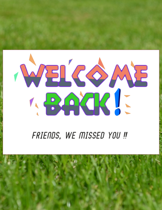 Welcome Back to School Volante (Carta US) template