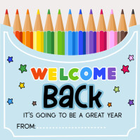 Welcome Back to School Instagram Post template