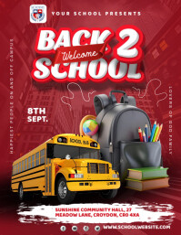 Welcome back to school Flyer (US Letter) template
