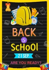 Welcome back to school A2 template