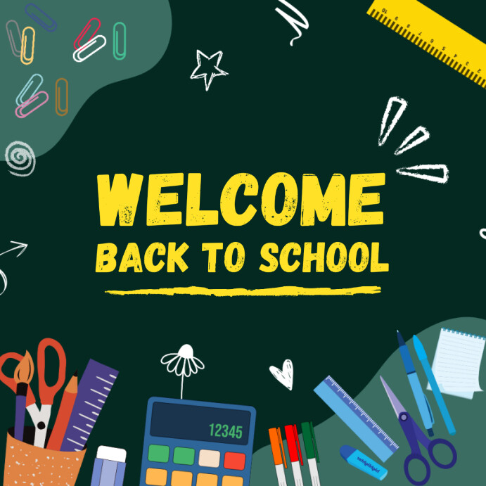 Welcome Back to School Instagram Post template