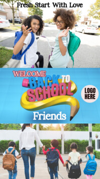 Welcome Back to School Historia de Instagram template