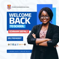 Welcome Back To School Message Instagram template