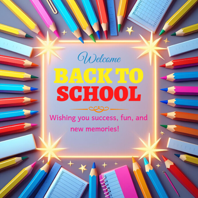 Welcome Back To School Instagram Post. Template | PosterMyWall
