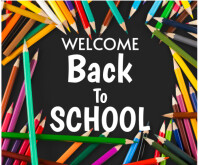 Welcome back to school template 2025 Medium Rectangle