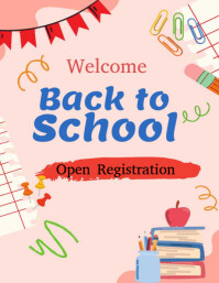 Welcome Back to school template 2025 Flyer (US Letter)