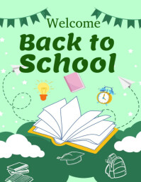 Welcome Back to school template 2025 Flyer (US Letter)