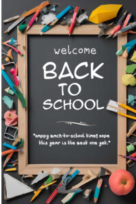 Welcome Back to School template 2025 Poster