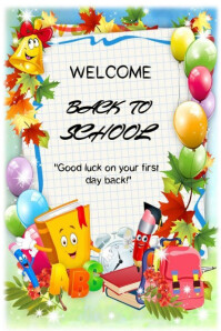 Welcome back to school template 2025 Póster