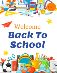 Welcome Back to school template 2025 Folder (US Letter)