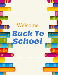 Welcome Back to school template 2025 Flyer (US Letter)