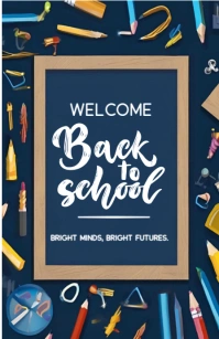 Welcome Back to School template 2025 Tabloid