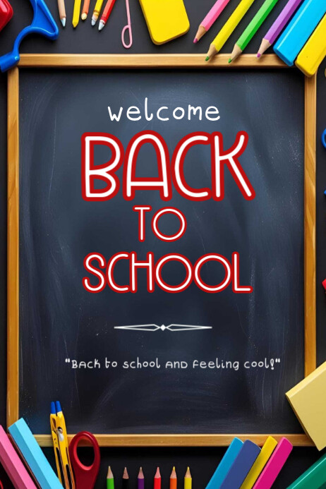 Welcome Back to School template 2025 Iphosta