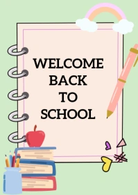 Welcome back to school template A2