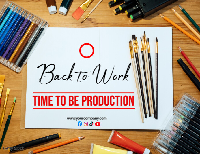 Welcome back to work messages Template | PosterMyWall