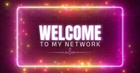 Welcome Background Facebook Shared Image template