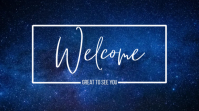 Welcome card Digitalanzeige (16:9) template