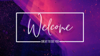 Welcome card Digitalt display (16:9) template
