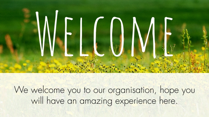 WELCOME CARD Template | PosterMyWall