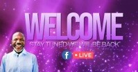 Welcome church flyer template Facebook Shared Image