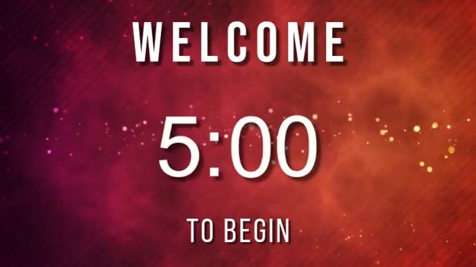 Welcome countdown Digital Display (16:9) template