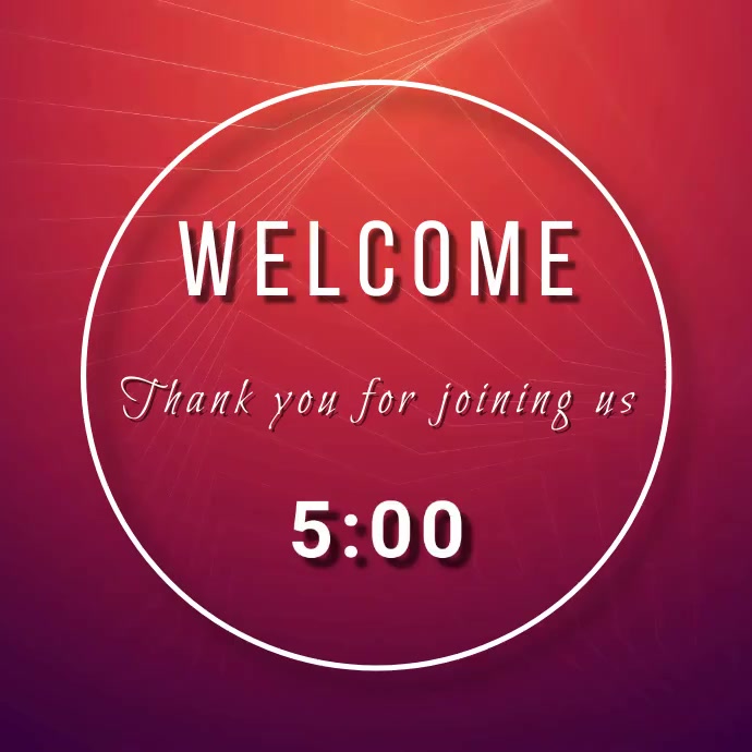 welcome countdown Instagram Post template