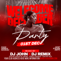 Welcome December Message Instagram template