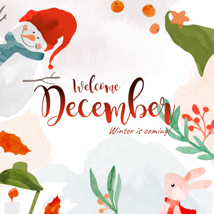 Welcome December Template | PosterMyWall
