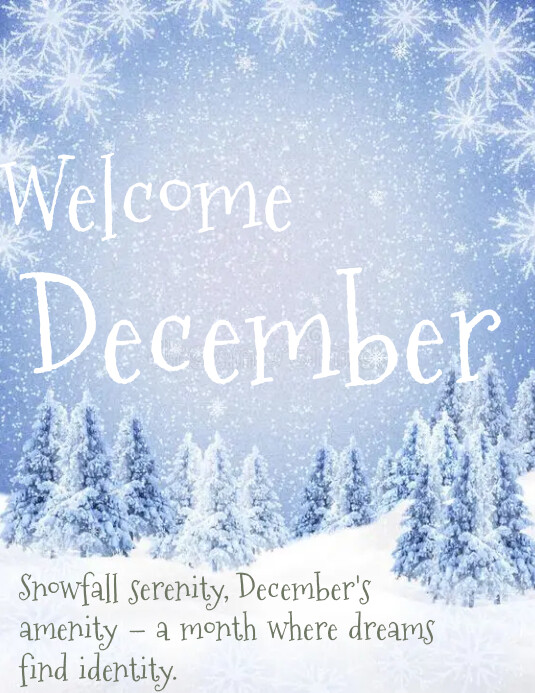 Welcome December Template | PosterMyWall