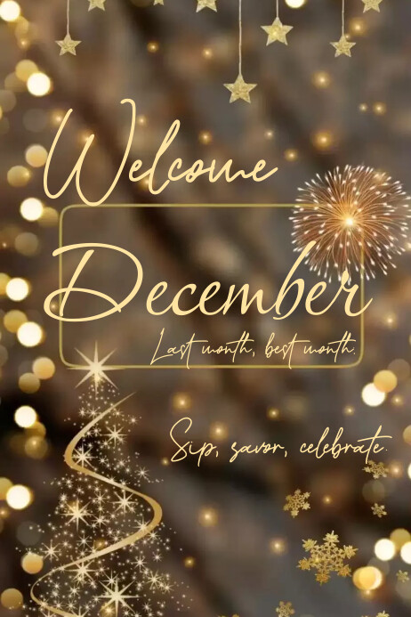 Welcome December Template | PosterMyWall