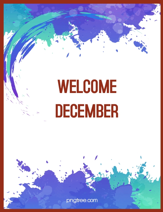 welcome december Flyer (US-Letter) template
