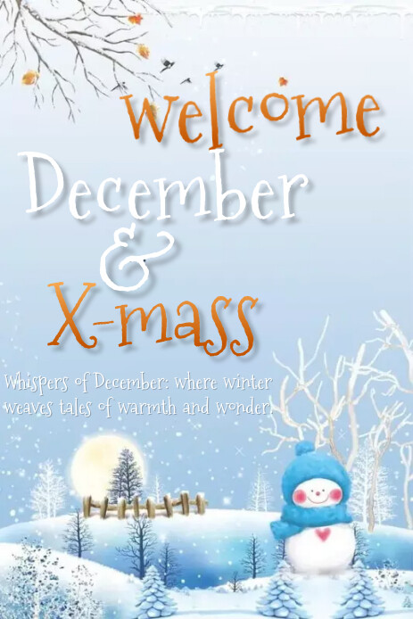 Welcome December Template | PosterMyWall